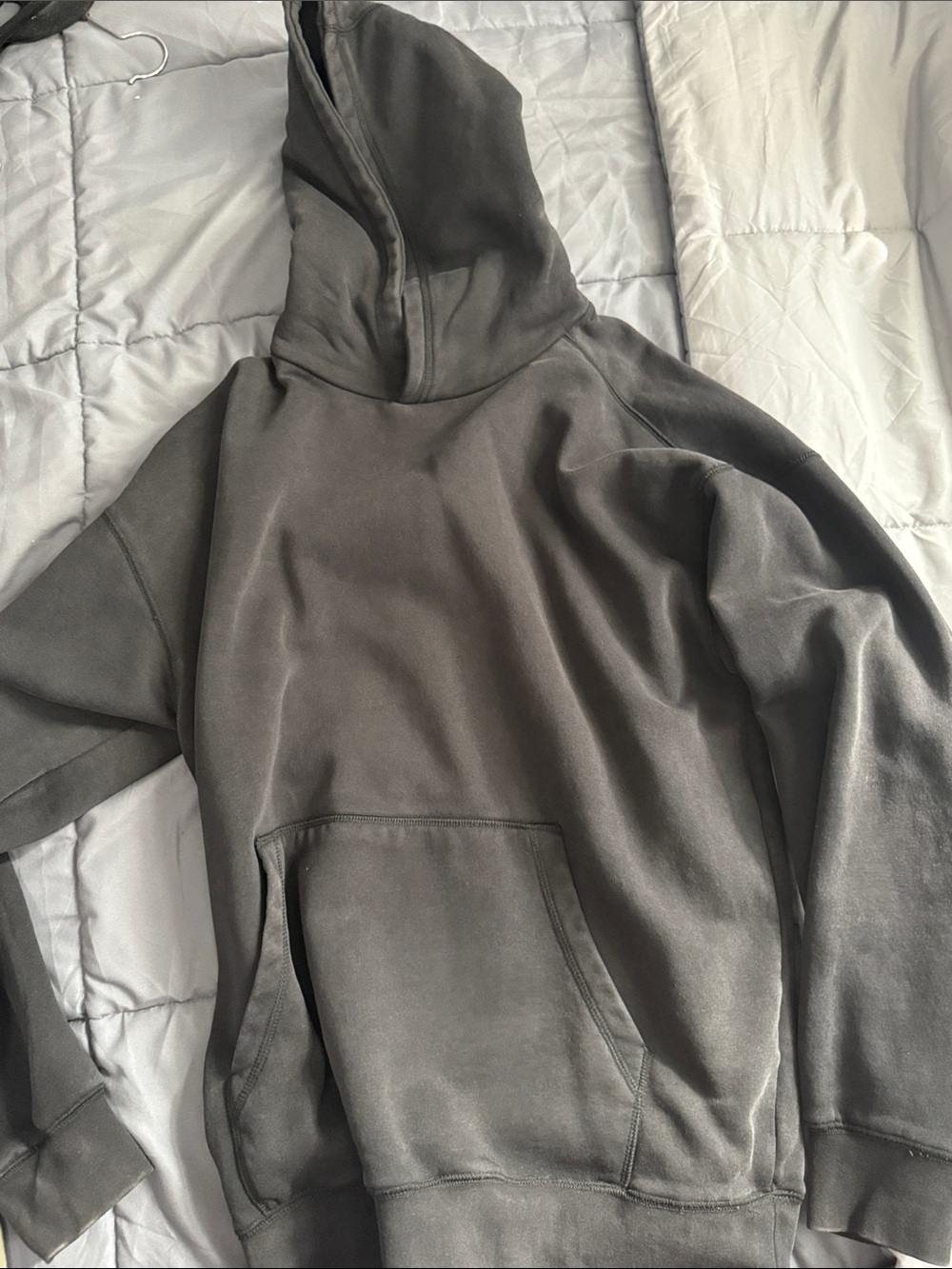 Men's Pullover Hoodie in Charcoal Gray